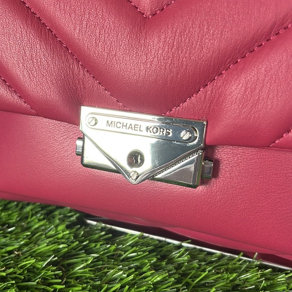 Original $378 Michael Kors Cece Medium Quilted Leather Convertible Shoulder Bag - Picture 4 of 14